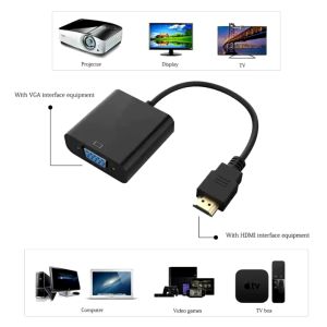 Cáp HDMI Ra VGA (Rẻ). loại rẻ (Ko Audio)- dây máy chiếu. Bộ đầu chuyển cổng