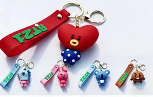 Line Friends | Bộ Móc Khóa Hình BT21 Mini Figure LINE FRIENDS Cao Cấp Chất Liệu PVC Hình Nhân Vật Hoạt Hình Dùng Trang Trí Ba Lô & Xe Hơi Dành Cho Fan Kpop & Học Sinh.