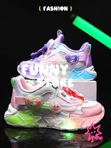 KUOBURENSHENG | Anti-Slip Glowing Girls Shoes