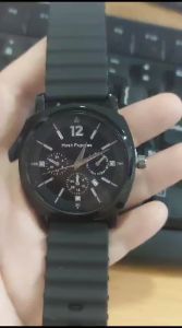 Jam Tangan Kasual Wanita Karet Hush Pupis Tanggal Terbaru FREE Baterai Cadangan