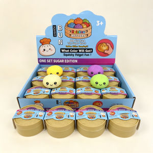Bandai | HOT Colorful Simulated Steamed Bun Squishy Blind Box 1-6pcs with Dumpling Sensory Squeeze Toy for Stress Relief