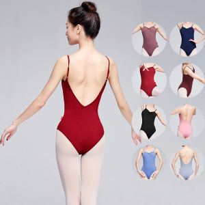 ชุดรัดกล้ามเนื้อแบบเสื้อกั๊กเต้นบัลเล่ต์ของผู้หญิงกับหลังสายคาดสำหรับยิมนาสติก