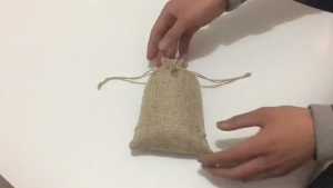 10pcs Drawstring Pouch Plain Linen Gift Bag Jute Storage organizer Pouch String bag dust stringbag