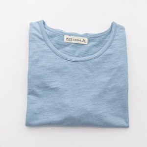 Mens round Neck Bamboo Cotton Long Sleeve T-Shirt Short Sleeve Half Sleeve Base Shirt Spring Summer Autumn Japanese Style