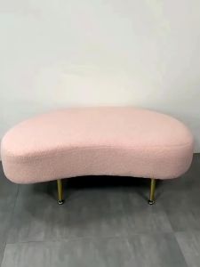 TAYLOR LIVING Simple Iron Shoe-changing Stool For Entry-level Long sit-down Curved Shoe-changing Stool