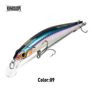 Kingdom Sinking Minnow Saltwater Fishing Lures  Crankbait  Hard Baits Good Action Wobblers Artificial Trout Lure For Sea Bass