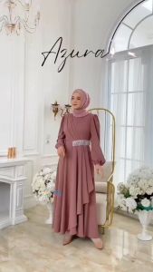 dress remaja kekinaan gamis pesta a3ura dres remaja terlaris COD