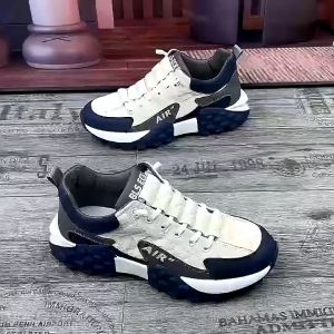 "Sepatu Import Premium Fashion AIR Sneakers Sekolah Kekinian Kuliah Casual Keren tan brown