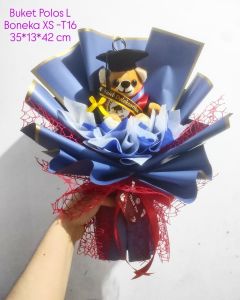 Buket Wisuda Bisa Custom Nama | Buket Boneka Beruang Polos - Our Stuff Indonesia