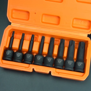 Harden 537038 8Pcs 1/2" Impact Torx Bit Set (INDUSTRIAL) Professional Custom CrMo