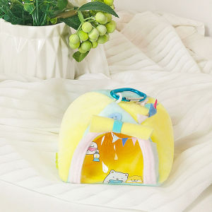 Mini Pain Bag Coin Purse Headphone Cable Storage Bag Cute Tent Plush Portable Wallet Creative Coin Bag Storage Bag