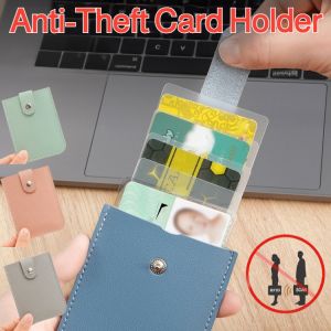 Ultra-Secure Anti-Magnetic Anti-Theft Card Holder Pull-Out Multi-Slot Small Card Holder Card Case