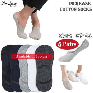 Ruizhijzg ถุงเท้าแบบไม่โชว์สำหรับทุกเพศ ถุงเท้าถูกทนทานแบบไม่มีชั้นสำหรับผู้ชายและผู้หญิงใส่ในไม่ลื่นแบบสั้น