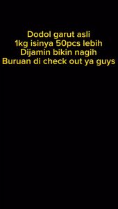 Dodol garut 1kg rasa cokelat susu original makanan populer camilan oleh oleh khas garut asli