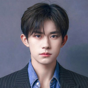 Korean version handsome wig for men with short hair fluffy and natural full head style split bangs mens trendy daily wig set