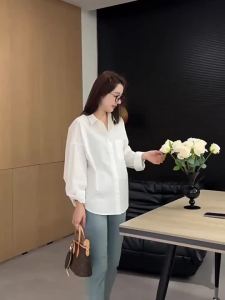 Fashionable Sun Protection Cotton Womens Shirt