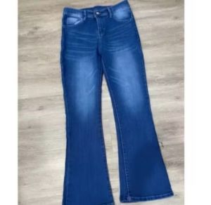 Cutbray Jeans Wanita Highwaist Retro Celana Loose Flared Premium Stretch Kekinian Terbaru