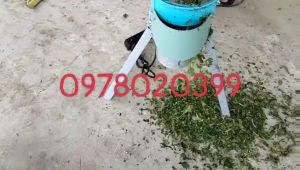 Máy băm nhuyễn rau muống  chuối lát để làm thức ăn cho gia cầm