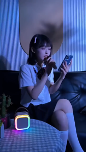 Loa bluetooth K12 Không Dây mini Kèm 2 Micro Mini Loa Karaoke Bluetooth Cầm Tay Di Động gia đìnhÂm thanh siêu hay