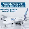 Large LED Lighted Wheel RC Plane Model A380. 