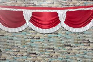 bendera background merah putih lidah 10 glombang