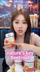 Natures Key Beetroot Gummies 2000mg – Blood Pressure & Circulation Support Antioxidant-Rich Sugar-Free Peach Flavor