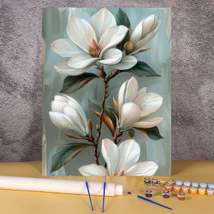 Kayou | DIY Painting By Numbers HandPainted Oil Painting Lily Flowers Landscape Picture Paint Drawing on Canvas Home Decor Art Gift