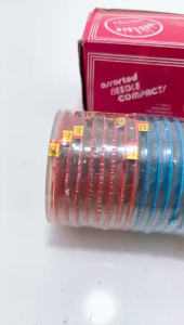 Jarum jahit piringan isi 24 keping warna warni