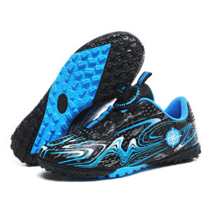 Kids Soccer Cleats Boys Girls Professional Football Shoes FG/TF Grass Training Non-Slip Athletic Sneakers Breathable Comfortable