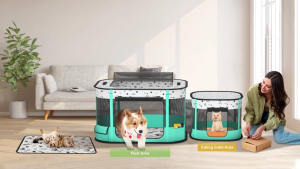 【Ready Stock】Outdoor Cat Cage Houses For Foldable Indoor Cat Tent Playpen Cat Cage Dog Kennel Puppy Kitten Tent-5 Sizes
