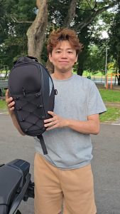 T2P Motorcycle Tail Bag Rear Seat Bag Dual Use Backpack With Waterproof Cover Helmet Bag Storage