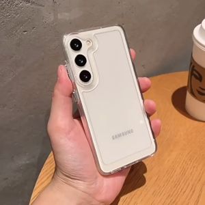 HD Acrylic Soft Thick Edge Transparent Anti-fall Phone Case For Samsung Galaxy A73 A72 A56 A55 A54 A53 A52 A50 A36 A35 A34 A33 A30 A25 A20 A21S A16 A15 A14 A13 A12 A06 A05S A05 S25 Ultra S24 FE S23 + S22 S21 S20 Plus Note 20 5G Phone Casing Cover