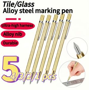 1/2/3/4/5pcs Diamond Tile Marking Pen SetPrecision Metalworking And Woodworking Tools For Cutting Punching GlassTilesMetal&Wo