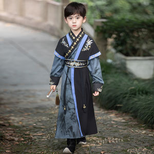 Stylish Middle School Boy Hanfu Summer Clothes 2025 New Arrival Elegant National Trend Ancient Style Little Master Tang Costume