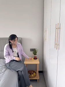 Simple sofa side table living room modern corner coffee table bedroom small bedside table bookcase