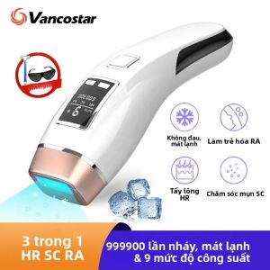 Máy Triệt Lông Bằng Laser IPL 4 Trong 1 Vancostar Có Tính Năng Làm Mát Để Sử Dụng Tại Nhà - Thiết Bị Trẻ Hóa Điều Trị Mụn Trứng Cá & Tông Đơ Bikini