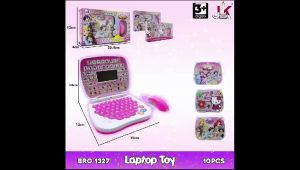 PROMO TERMURAH MAINAN EDUKASI LAPTOP HELLO KITTY 4 BAHASA BRO 1327