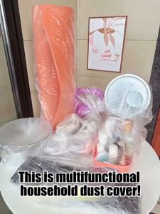 Túi 50 - 100 chiếc màng bọc PE nhiều kích cỡ chống bụi bảo vệ đồ dùng gia đình đa năng có chun tiện dụng