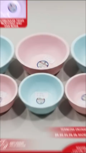 Baskom/Waskom Enamel Wadah Serbaguna Dapur Food Grade Warna Pink&Biru Pastel Ukuran 20-24Cm