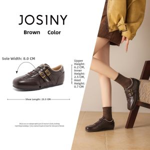 Josiny | Women Vintage Casual Training Shoe Flat Black