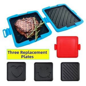 Microwave Safe Silicone Sandwich Toaster Baking Pan