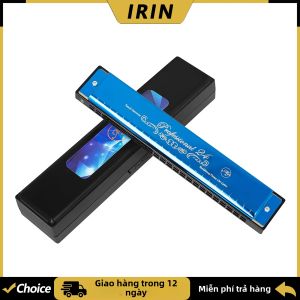 IRIN | IRIN 24 Hole C Key Professional Harmonica Xây Dựng Lưới Nhựa ABS Có Hộp Đựng Và Vải Lau Nhạc Cụ Dành Cho Người Mới Bắt Đầu