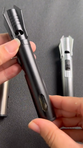 Hengbang 285 Mini Spray Gun Lighter Windproof Refillable Butane Torch Portable High Temperature Flame KL285