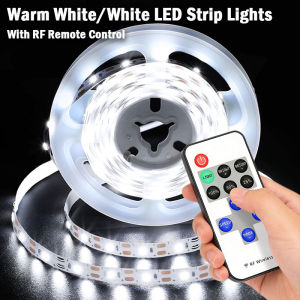 SMD2835 5V USB LED Strip Light Warm White & White with RF Remote for Kitchen Cabinet Home Decor