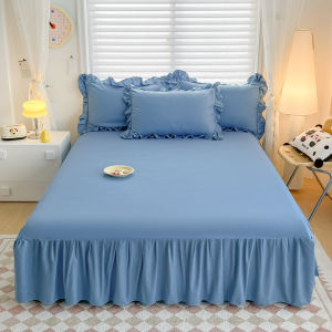 Four Seasons Pure Cotton Bed Skirt Protective Dustproof 1.5m 1.8m Double Bed Can Be Washed Machine Washable Bed Cover