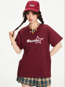 Gbiaior | American Retro Letter Print Tshirt