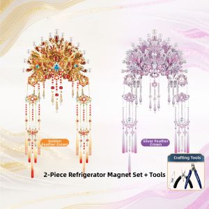 IRON STAR | Opera Gilded Phoenix Crown Metal Puzzle Model Kit Diy Craft