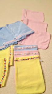 3 PCS Washlap Bayi Handuk Warna / Waslap Berkualitas / Perlengkapan Mandi Bayi baru lahir Newborn