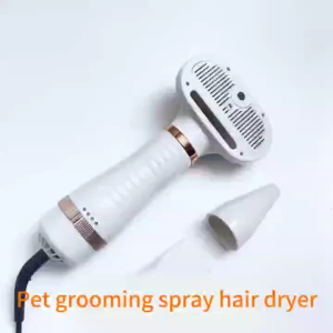 【🔥SG】2-in-1 Pet Hair Dryer Brush Fast-Drying Blower & Grooming Comb with Water Ion Technology for Home Use