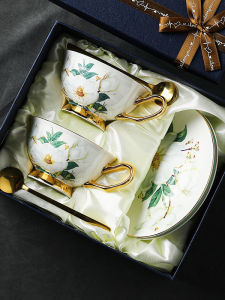 TIMEMORE | Coffee Cup and Saucer Set Birthday Gift Wedding Gift